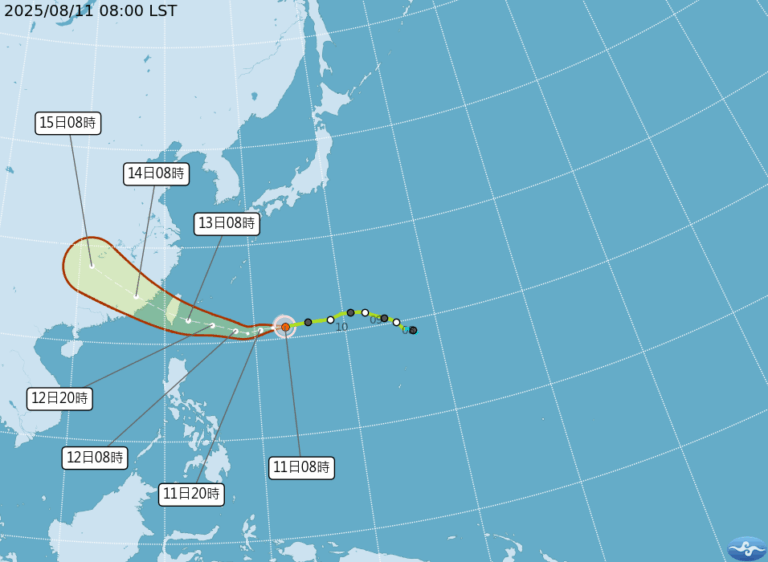 颱風楊柳逼近！週三、四影響台灣 暴風圈侵襲機率逾八成