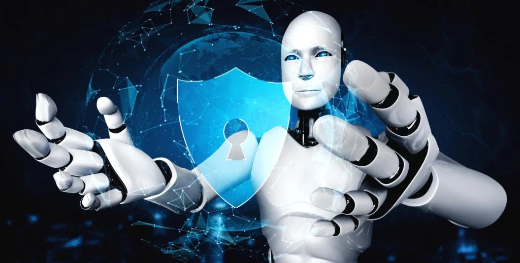 AI聊天機械人與個人資料保護示意畫面