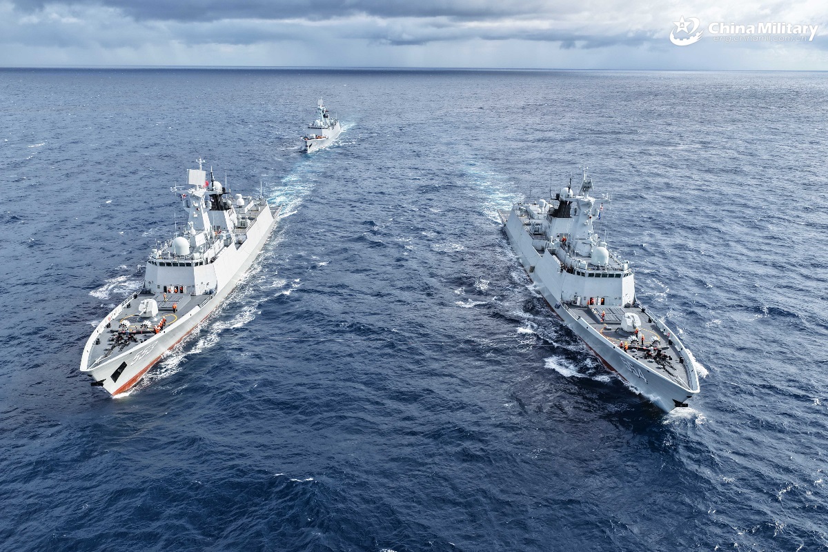 解放軍海軍艦艇示意圖。(圖/中國軍網)