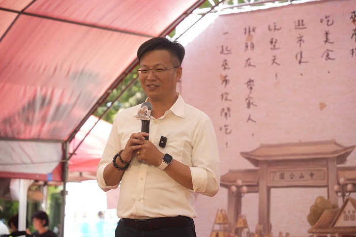 南投市長張嘉哲致詞。（圖/南投市公所提供）