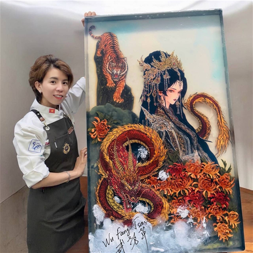 武芳草老師帶來的果凍花作品展出，邀民眾打卡互動。（圖／台灣觀光協會提供）