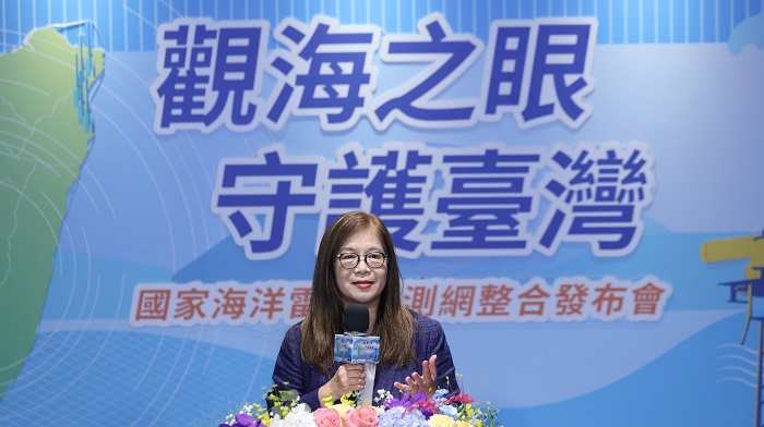 海洋委員會主任委員管碧玲致詞。(圖/國家海洋研究院提供)