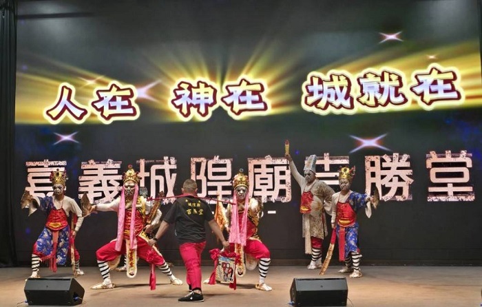 嘉義城隍廟吉勝堂 家將展演。（圖/嘉義城隍廟提供）