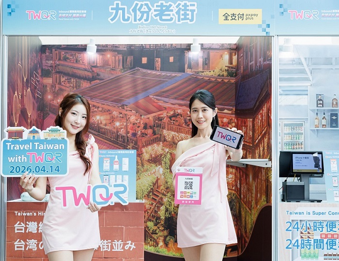 「TWQR Inbound」服務：購物交易示意圖。（財金公司提供）