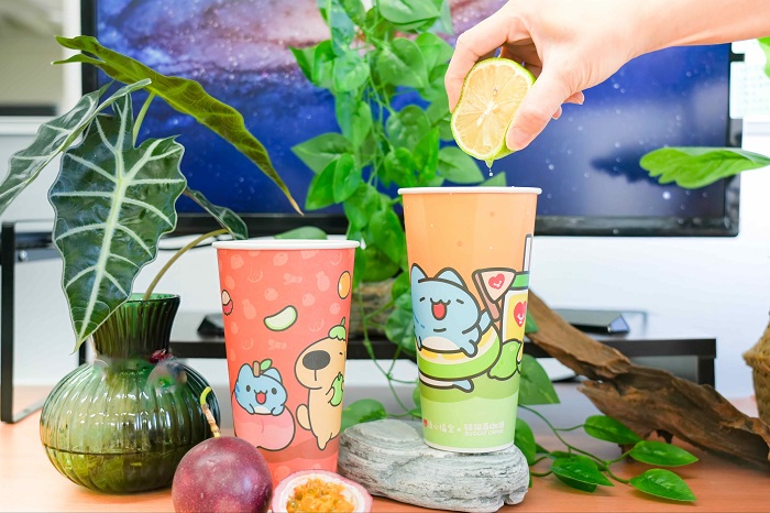 圖說：咖波與飲品元素互動軟萌療癒，9款插圖隨機收藏，增添生活心情小彩蛋。（資料來源：清心福全）